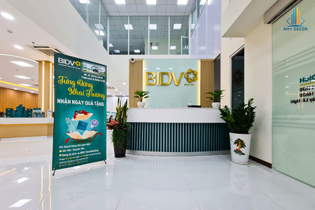 Thi công nội thất văn phòng Ngân Hàng BIDV - Chi Nhánh Bến Nghé